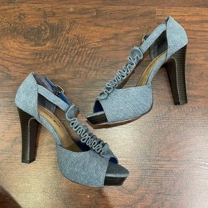 NIB Madden Girl Setra Denim Pumps Sz 7